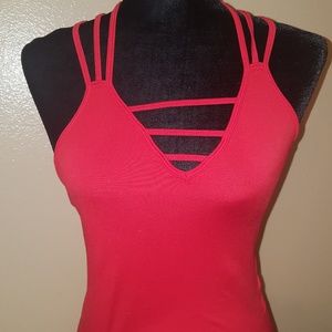 [ Love Charm ] Red strappy Cami